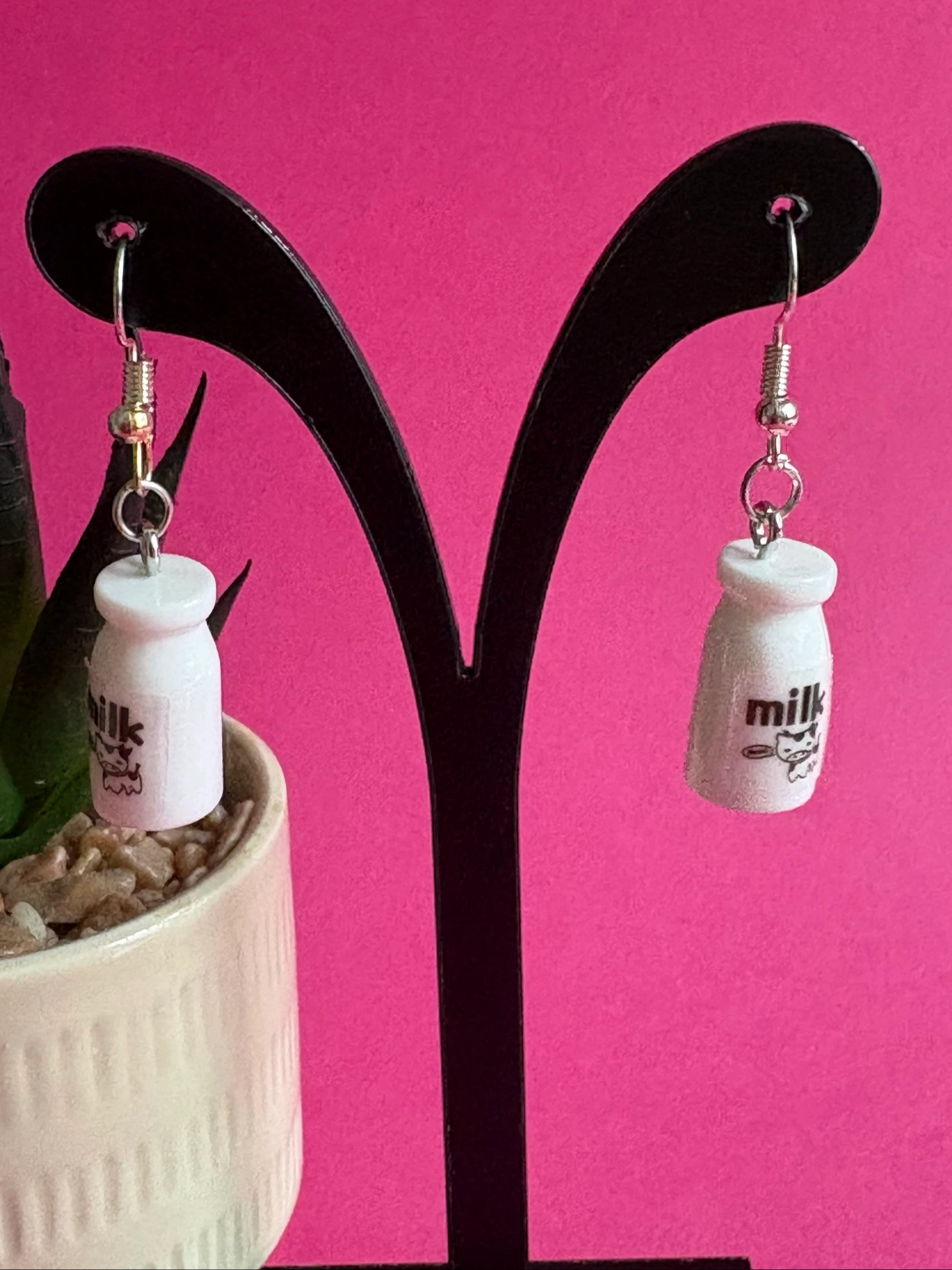 Lote de 4 pares de aretes de diseño gourmet – photo 9